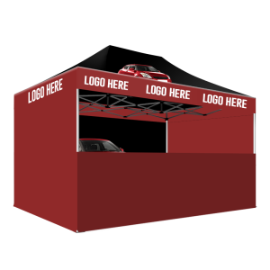 Custom Printed 3 x 4 Pop Up Gazebo Tent (with sides)