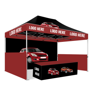 Custom Printed 3 x 4 Pop Up Gazebo Tent (with sides)