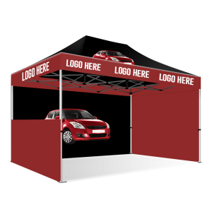 Custom Printed 3 x 4 Pop Up Gazebo Tent (with sides)