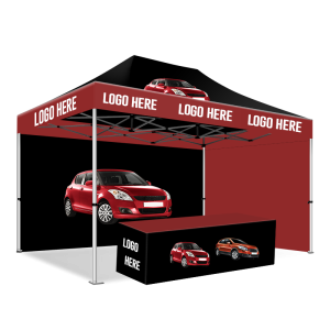 Custom Printed 3 x 4 Pop Up Gazebo Tent (with sides)