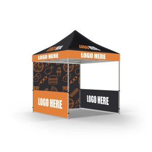 Custom Logo Exhibition Gazebo with Advertising Flag