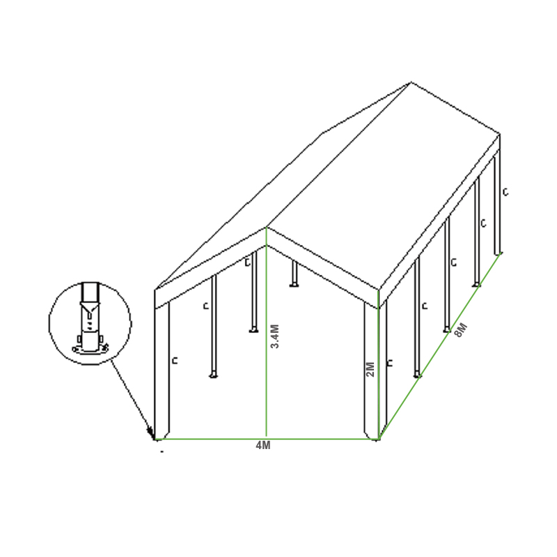 Large Outdoor Commercial Exhibition Party Event Tent