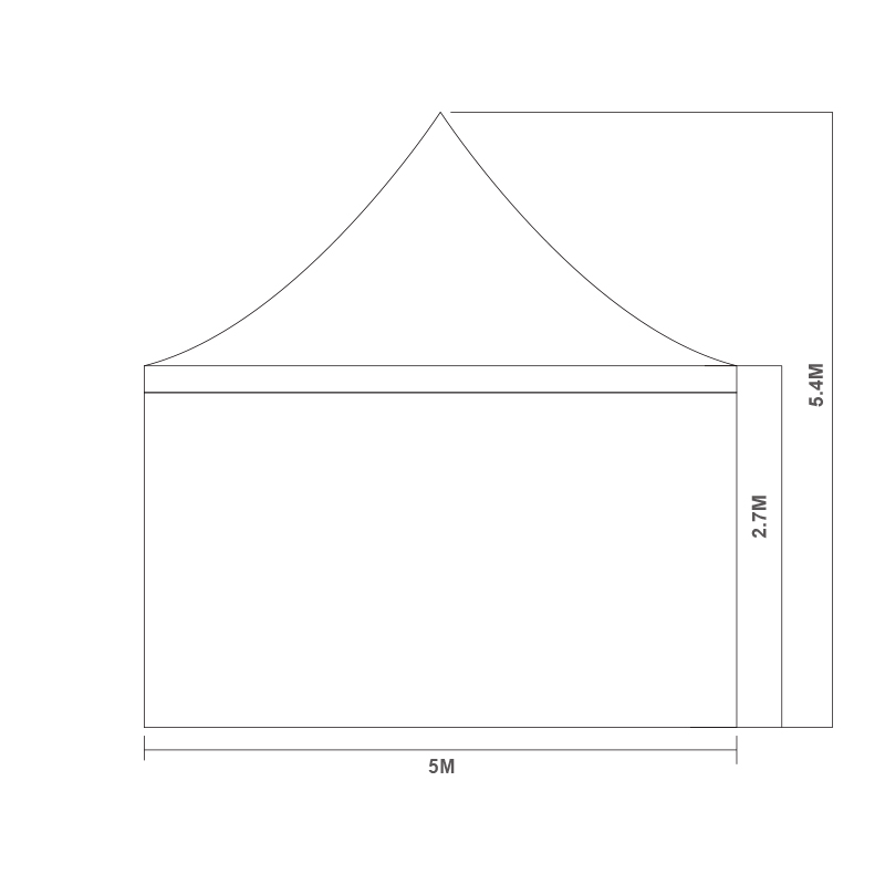 Durable & Versatile Solutions Pogoda Tent With High Peak