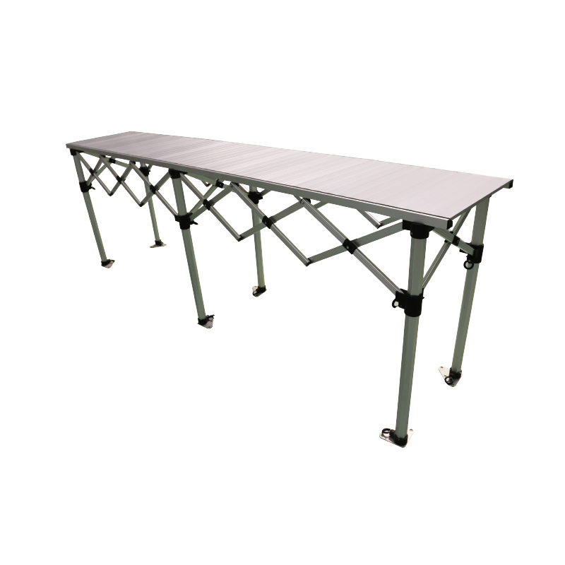 HEX40 Frame +55cm Width Aluminium Top Folding Table